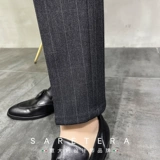 Мужские демисезонные штаны, пиджак классического кроя, костюм, в корейском стиле, свободный прямой крой