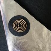 九州香道 香炉防火棉垫片黑色香盒隔火带铝箔阻燃棉红木长方圆形