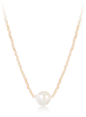 天然巴洛克珍珠项链女