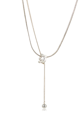 高级感长款毛衣链女小众