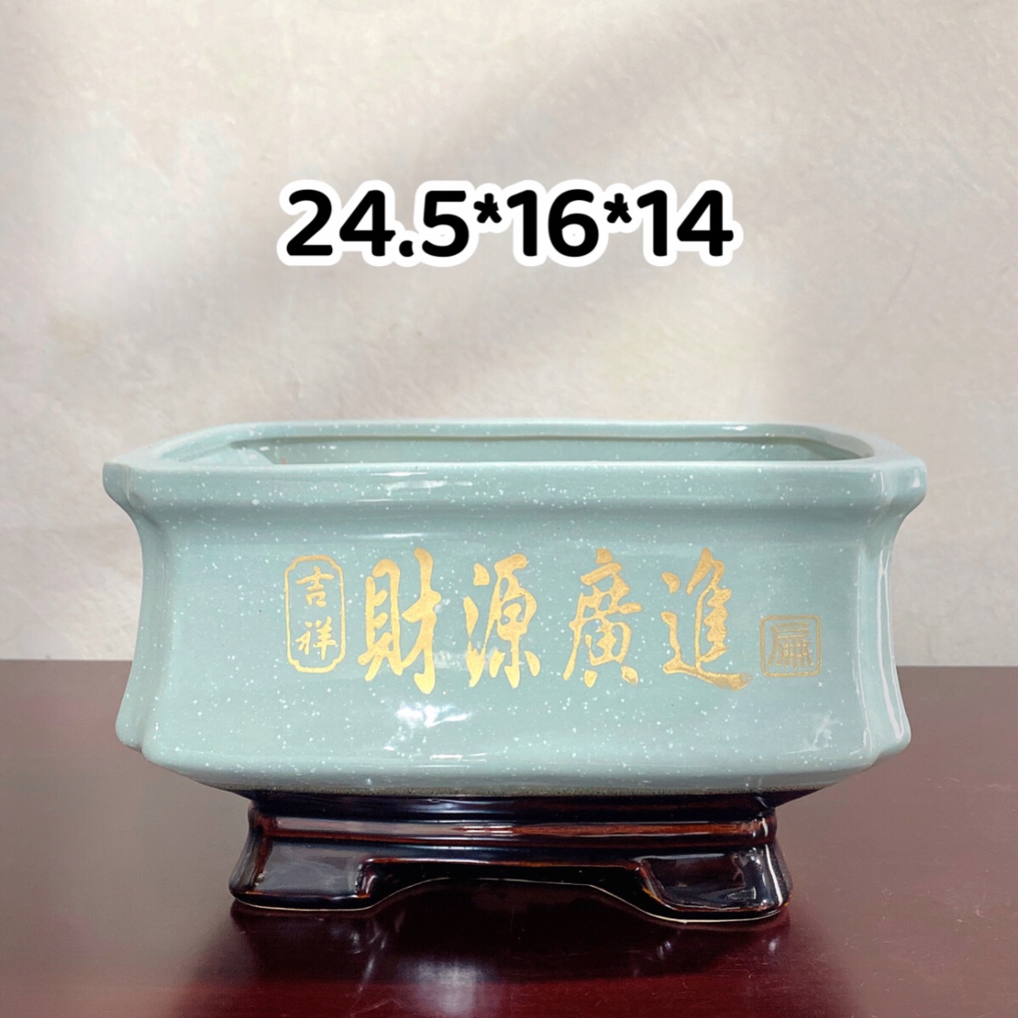 中国风陶瓷花盆高档家用花盆简约室内绿箩绿植多肉花盆无托盘