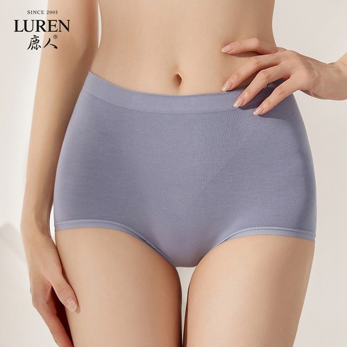 莫代尔桑蚕丝提臀纯色女士内裤