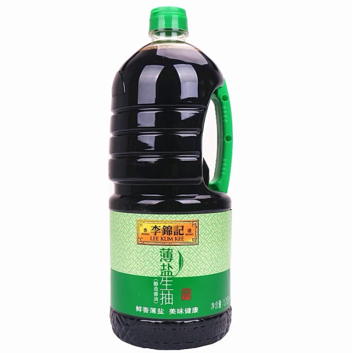 李锦记薄盐生抽1750ml大桶装厨房烹饪炒菜凉拌酿造酱油家用调味