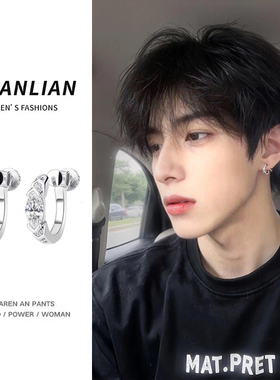 荷鲁斯之眼耳夹男无耳洞耳钉欧美高级感气质螺丝款耳扣单只耳骨夹