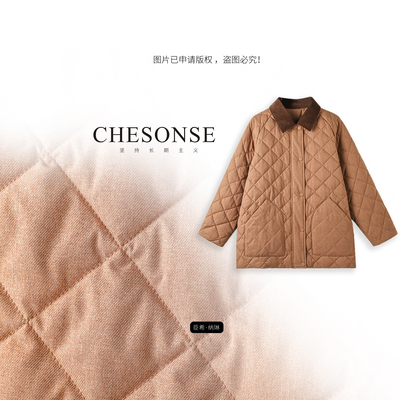 CHESONSE鹅绒防寒保暖中长羽绒服
