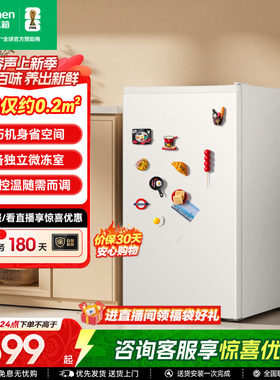 容声单门95升迷你小型立式柜冰箱