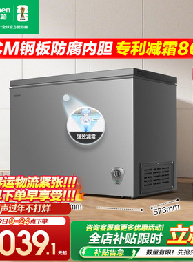 容声300L大容量减霜冰柜家用商用冷藏冷冻单温节能冷柜一级能效
