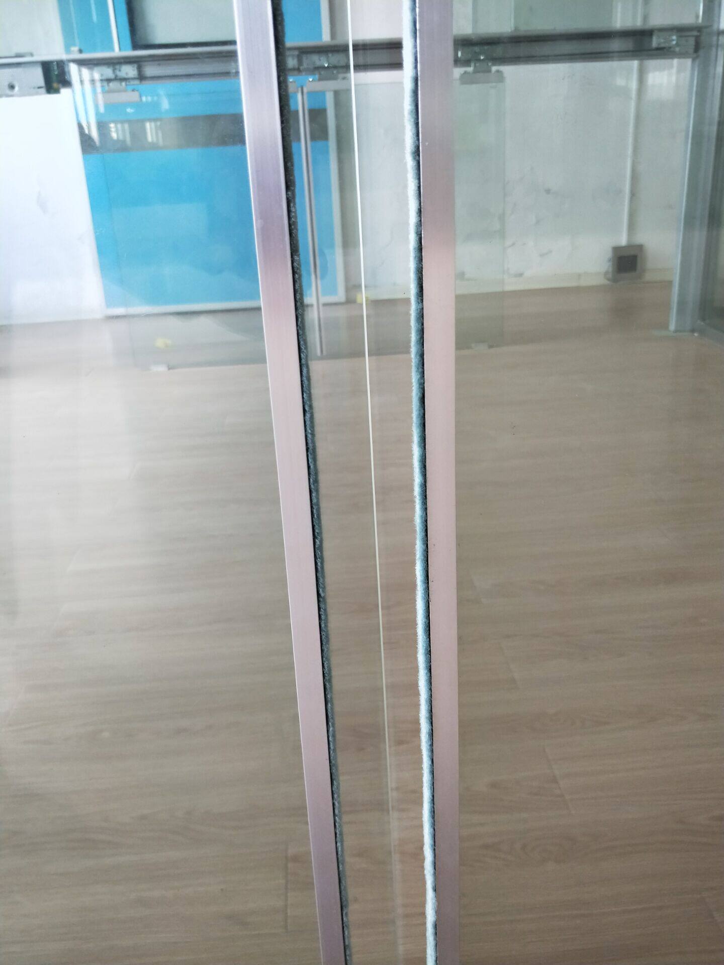 防撞毛条U形12mm毛条加厚玻璃U型密封条阻门器玻璃门用自动门安i.