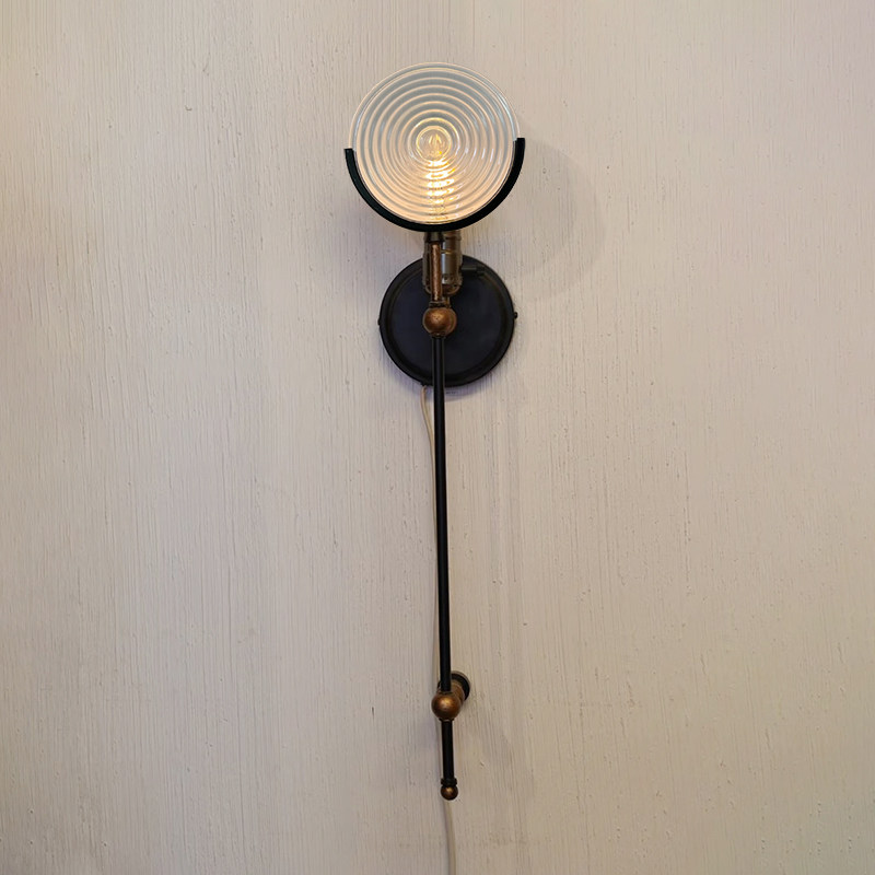 美式复古简约客厅餐厅背景墙装饰壁灯工业风创意走廊过道镜前壁灯