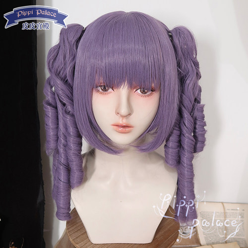 Meruru紫色罗马卷Lolita假发