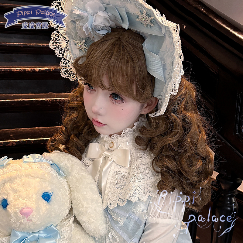 洋娃娃【皮皮家】宮廷doll感卷劉海外翻造型羅馬卷lolita假發(fā)特價(jià)