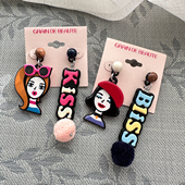 卡通长款 韩国AZNAVOUR 耳钉耳环耳饰 BEAUTE 百搭可爱 GRAIN