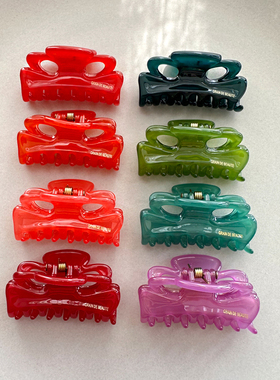 韩国AZNAVOUR/GRAIN de BEAUTE糖果色发夹 可爱小号抓夹 刘海发抓