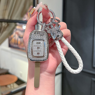 适用本田钥匙套老款飞度缤智锋范哥瑞竞瑞汽车直板钥匙包扣男女