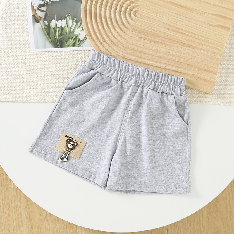 男童短裤夏季外穿幼童婴儿薄款夏装洋气童装纯棉卡通小童宝宝裤子