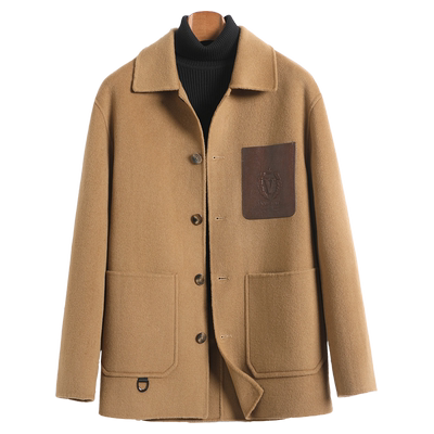 100%羊毛秋冬时尚双面羊绒外套冬