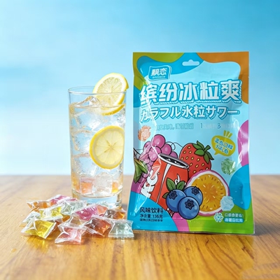 飘恋缤纷冰粒爽混合水果饮料