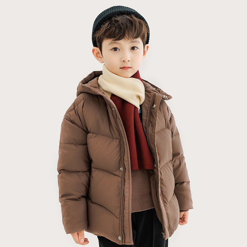 纯一良品男童秋冬防风防寒羽绒服
