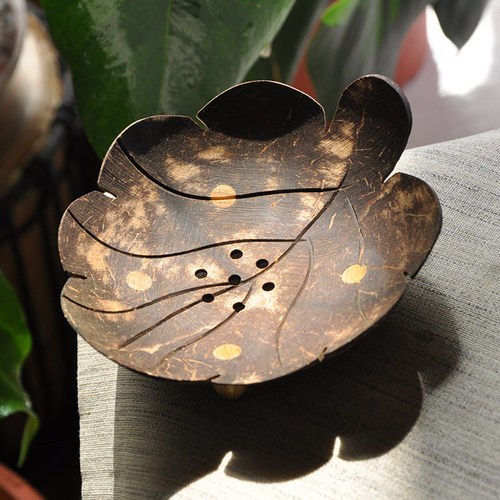 泰国进口椰子壳造型新奇特香皂盒