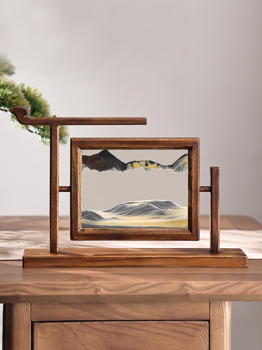 伊利简约现代沙漏流沙画饰品入口酒柜电视柜家居装饰作为乔迁礼物