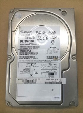 Seagate/希捷 ST336607LC 36G服务器 SCSI 80针