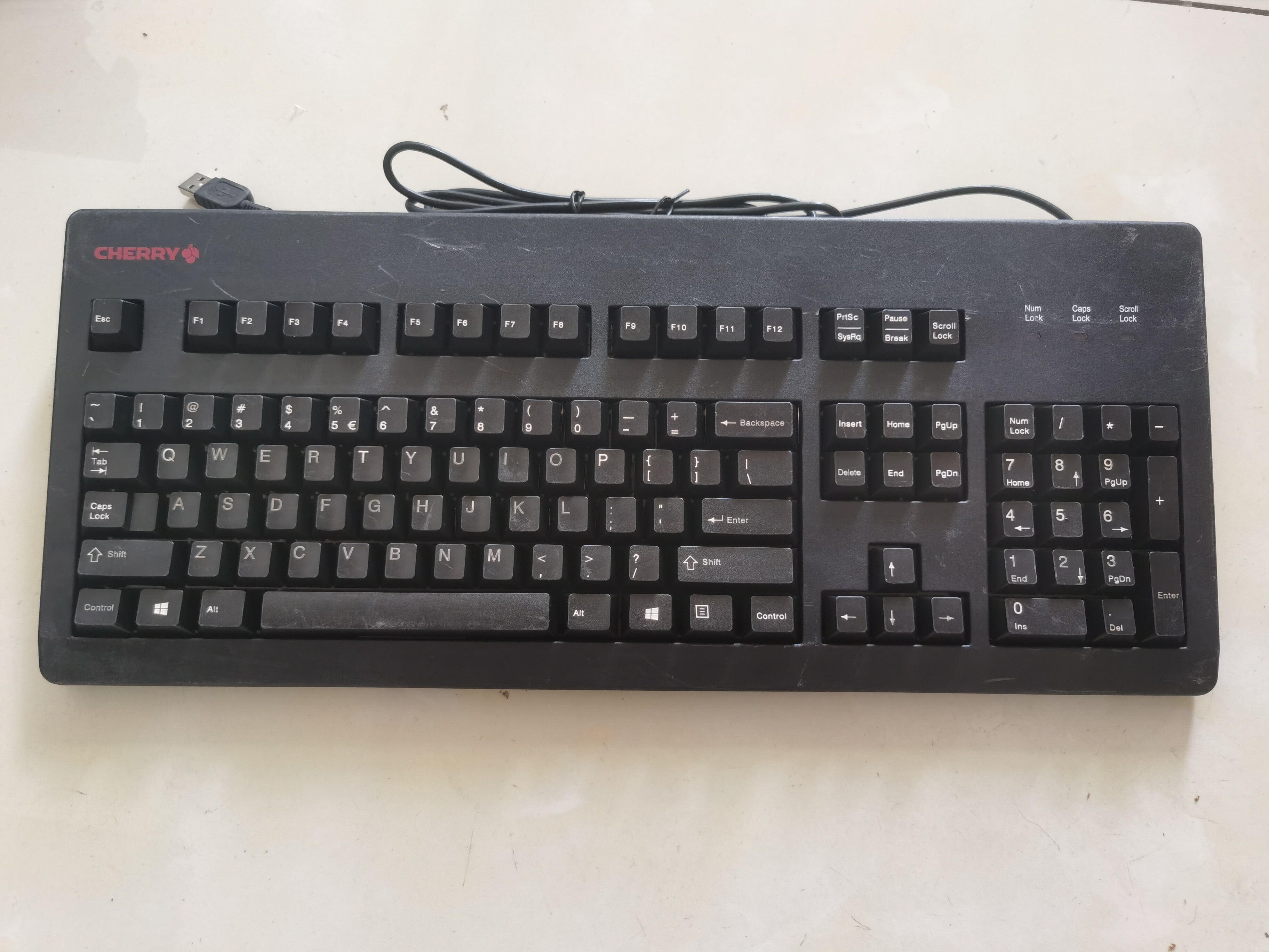 二手樱桃MX 3000 USB G81-3494 粉红轴 7成新 实物图 孤品