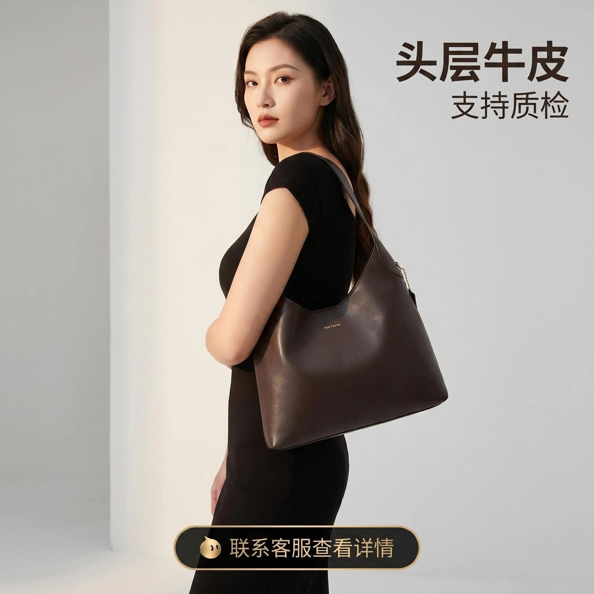 今年流行的漂亮包包女款2026新款高级感轻奢小众全头层牛皮女包