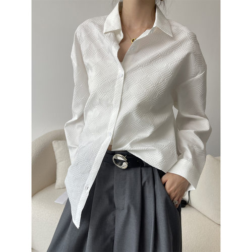 轻奢女装质感长袖衬衫女