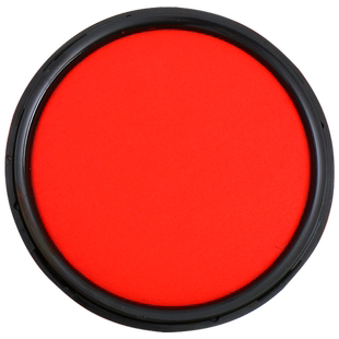 晨光秒干印台红色印油 速干快干办公专用印泥盒圆形小号便携式发票公章印章印泥按手印指纹盖章补充墨水印台