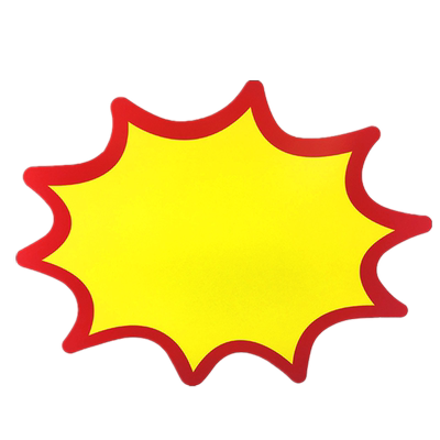 50张特大号爆炸贴pop超大号