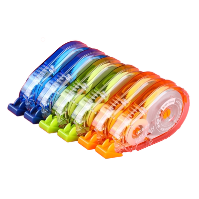 晨光静音修正带顺滑涂改带学生用30米300米实惠装大容量简约透明米黄白色改正带女小学生初中生修改错带批发