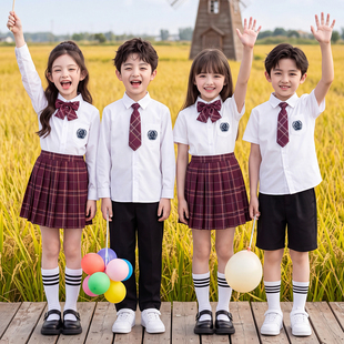 儿童中小学生合唱诗歌朗诵演出服运动会班服学院风校服套装表演服