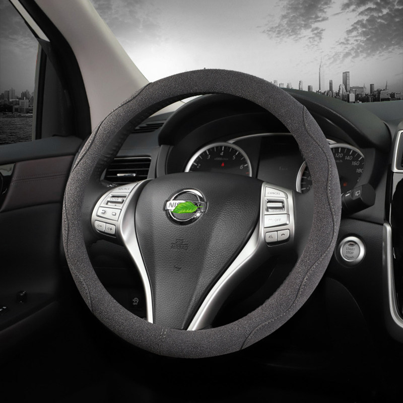 适用日产21款轩逸经典天籁19逍客骐达奇骏劲客途达翻毛皮方向盘套