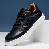 男鞋 英伦风擦色休闲鞋 2025年春季 特大码 新款 潮流板鞋 软底小白鞋 男