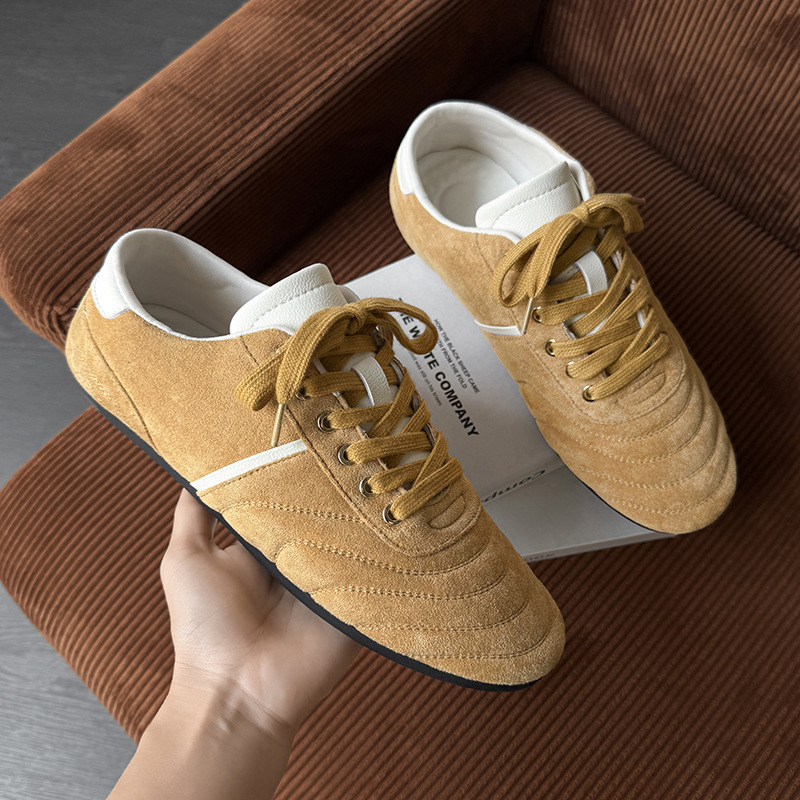 德训鞋男2025新款复古休闲运动板鞋情侣款百搭阿甘鞋女赛车鞋