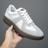 47休闲鞋 春季 男 46加肥加宽大码 男鞋 百搭德训鞋 45厚底防滑休闲板鞋