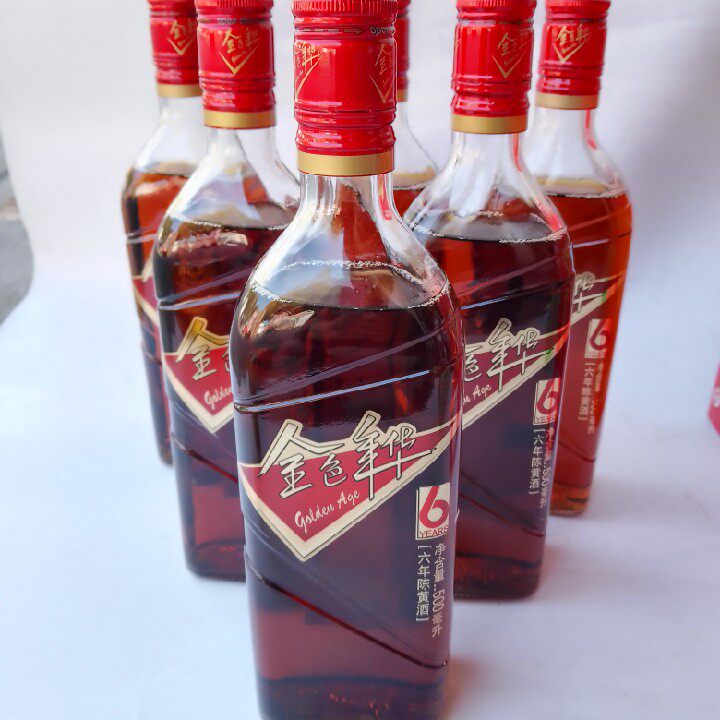 和酒金色年华6年陈黄酒500ml*6瓶礼盒装
