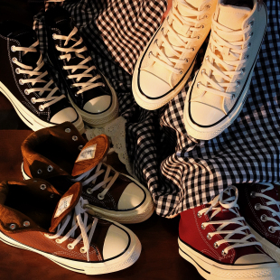 男女情侣高帮休闲鞋 MARS 加绒2025春秋新款 火星几何帆布鞋 GEOME