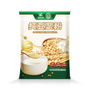 【中国农垦】纯豆浆粉500g*2袋 无添加蔗糖方便冲饮豆浆50杯