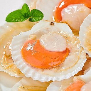 【华光海宴】418g虾夷贝礼盒装冷冻海鲜过节送礼礼品装年货礼盒