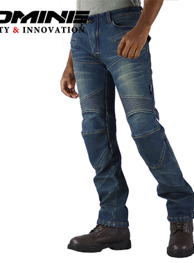 KOMINE秋冬男女款摩托车休闲骑行裤CE2护膝牛仔裤加厚通勤WJ-921S