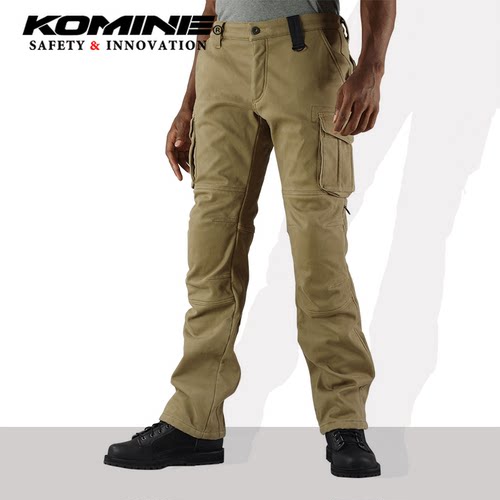 komine秋冬加绒摩托车休闲骑行裤