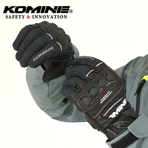 komine秋冬CE2高防护防骑士手套