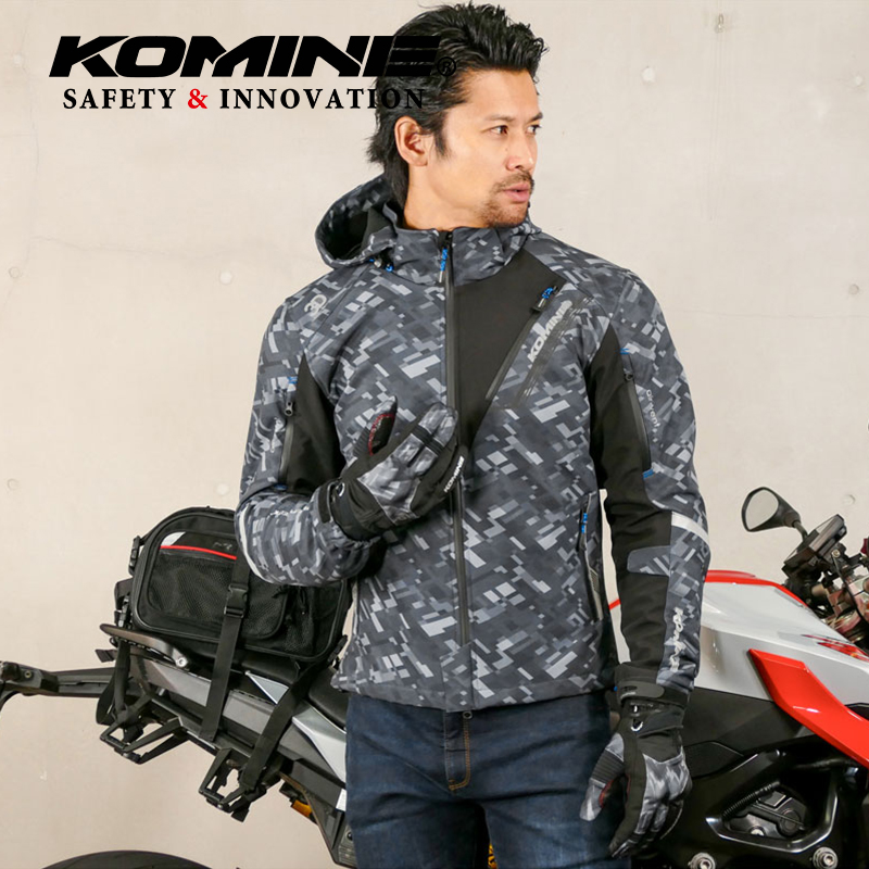 KOMINE 秋冬可拆卸保暖内胆休闲摩托骑行机车服 防雨 防摔 07-579