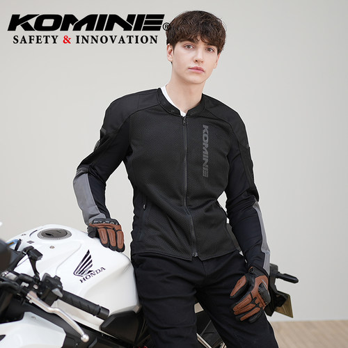 KOMINE夏季男女轻薄弹力骑士夹克