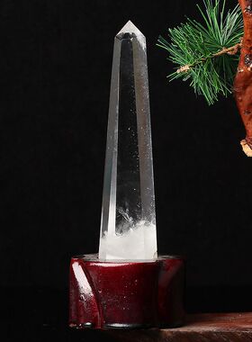 正品纯天然白水晶柱原石白水晶六棱柱水晶碎石水晶柱消磁石白水晶