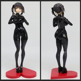 二次元制服美少女 胶衣 黑川美羽 站姿机箱桌面模型摆件 盒装手办