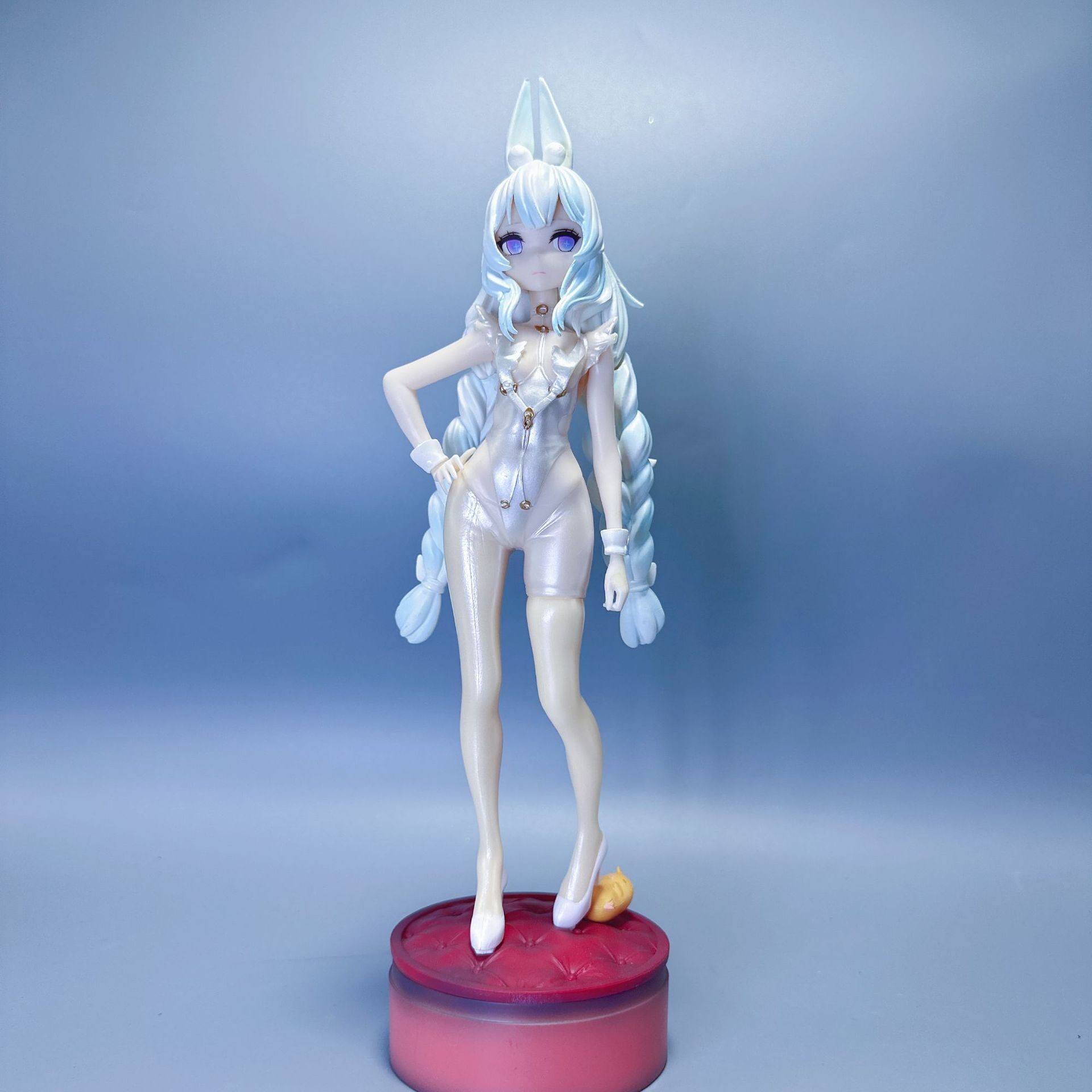 碧蓝航线懒懒的白兔恶毒号二次元兔女郎美少女手办动漫模型摆件