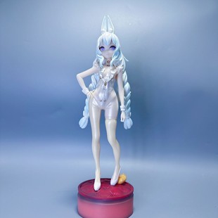 碧蓝航线懒懒的白兔恶毒号二次元兔女郎美少女手办动漫模型摆件