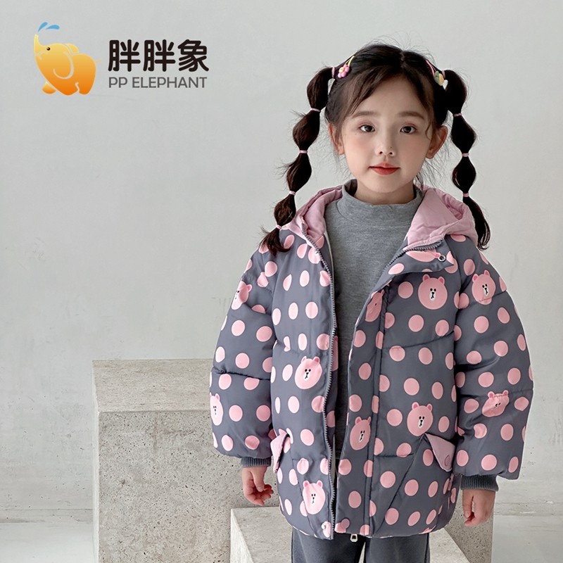 胖胖象秋冬季儿童连帽印花羽绒棉衣外套中小童男女宝宝棉袄棉外套,童装/婴儿装/亲子装,棉袄/棉服,淘宝优惠券,粉丝福利购,淘宝优惠卷